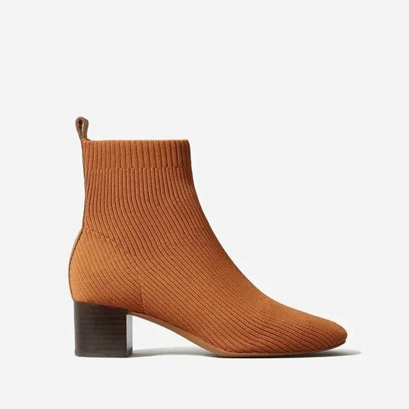 Everlane The Glove Boots in Toffee New Womens Knit Ankle Bootie - Picture 11 of 14